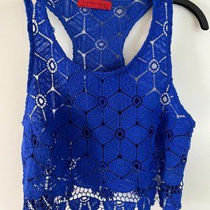 Blue Crochet Tank
